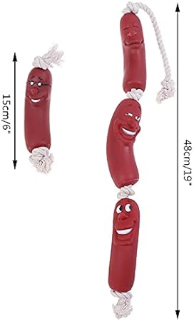 Three Sausage Squeaky Dog Toys