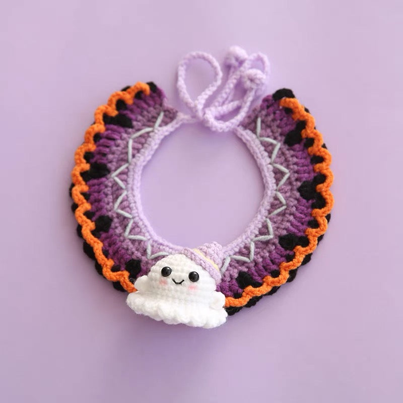 Halloween cat dog bib pumpkin costume