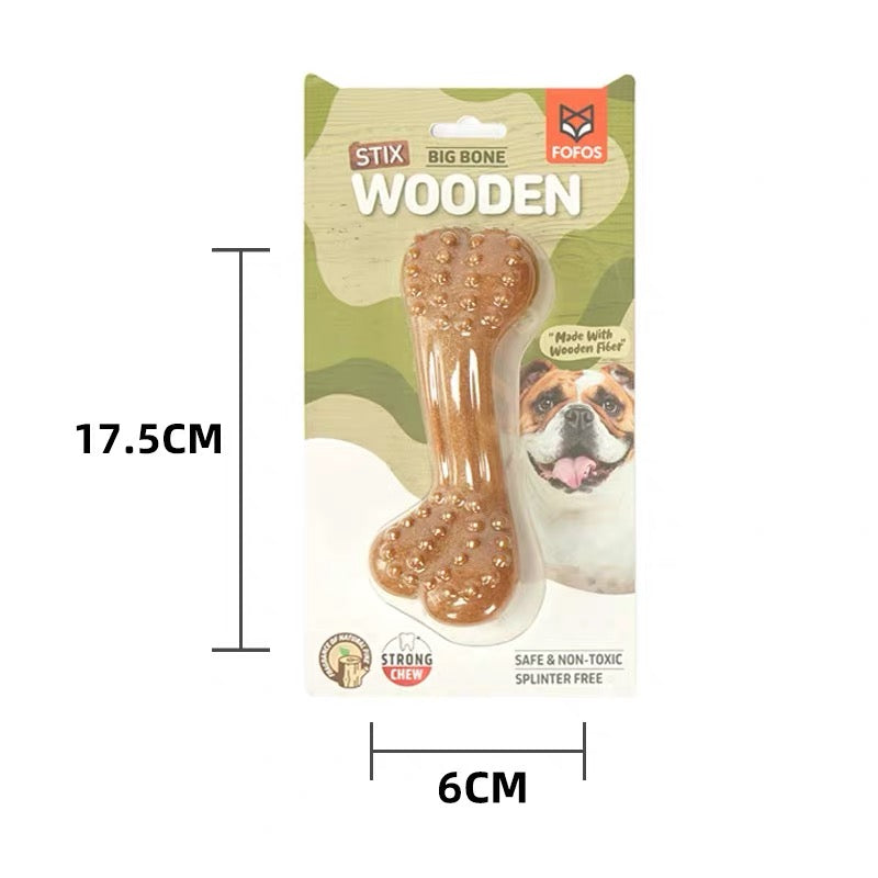 Natural wooden fiber dog strong chew toys