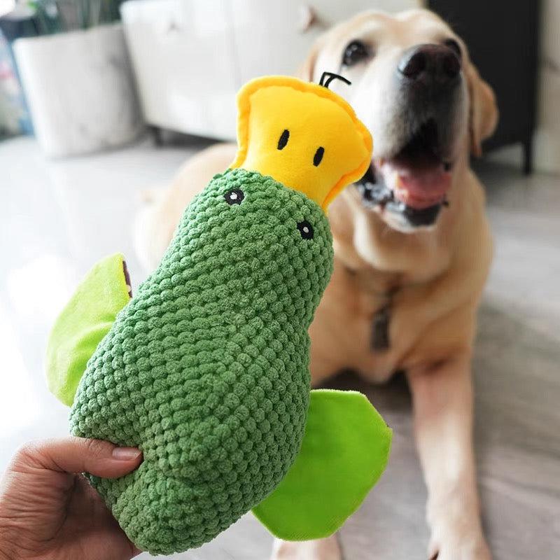 Large Soft Plush Dog Toy With two squeakers for added fun!