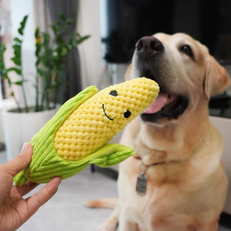 Large Soft Plush Dog Toy With two squeakers for added fun!