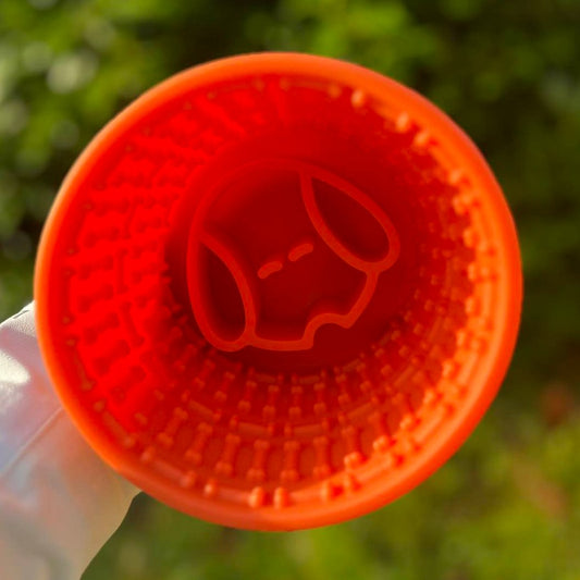 Slow Feed Yoghurt Pot In Orange