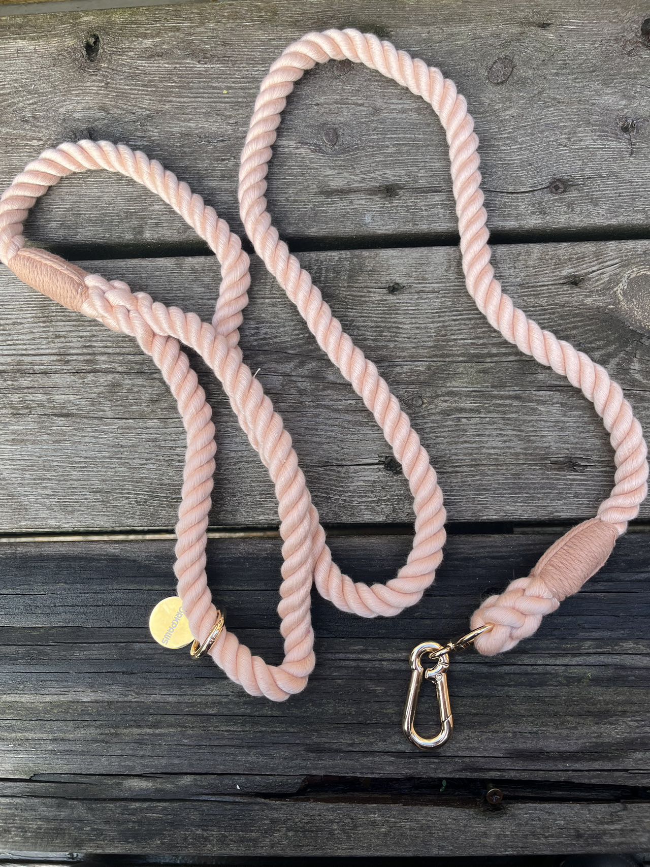 5ft Dog Rope Lead Pink