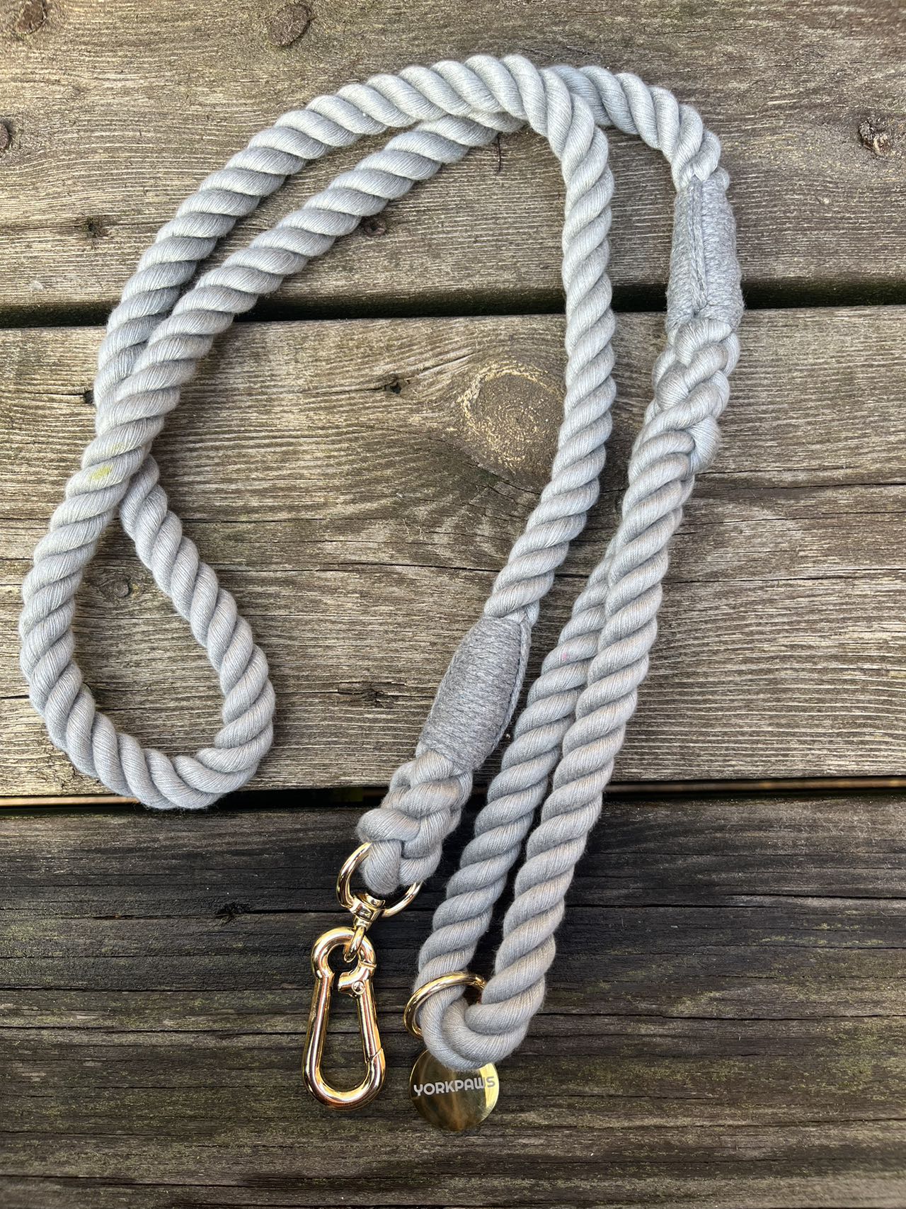 5ft Dog Rope Lead Gray