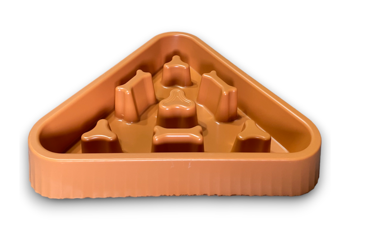 Triangular shape Slow Food Bowl for Dogs
